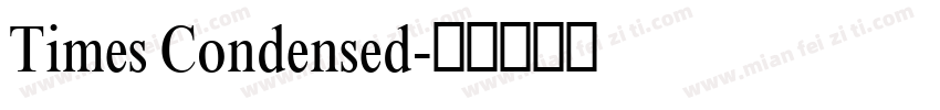 Times Condensed字体转换